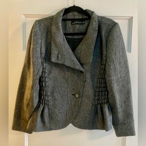 Zara Woman Grey Peplum Blazer NWOT